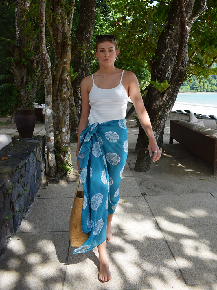 Seeds Cotton Batik Beach Sarong