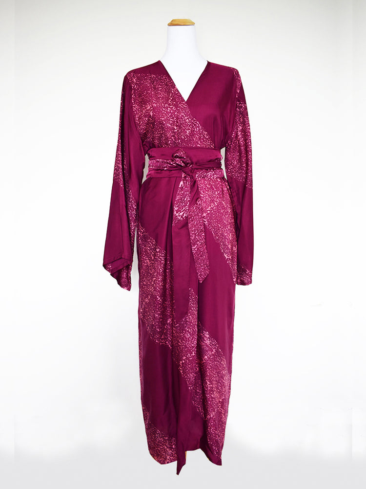 
                  
                    Canopy Long Silk Robe in Magenta
                  
                