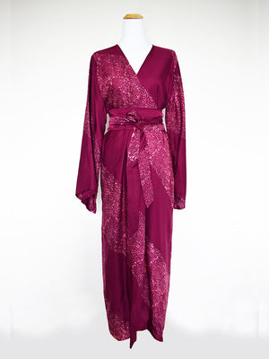 
                  
                    Canopy Long Silk Robe in Magenta
                  
                