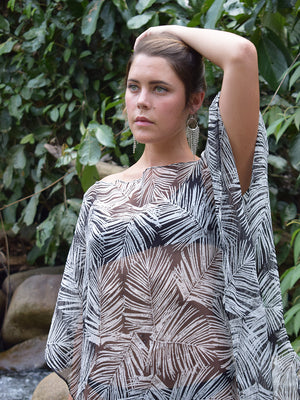 
                  
                    Crinkled Chiffon Midi Silk Kaftan
                  
                