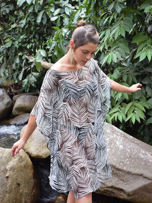 
                  
                    Crinkled Chiffon Midi Silk Kaftan
                  
                