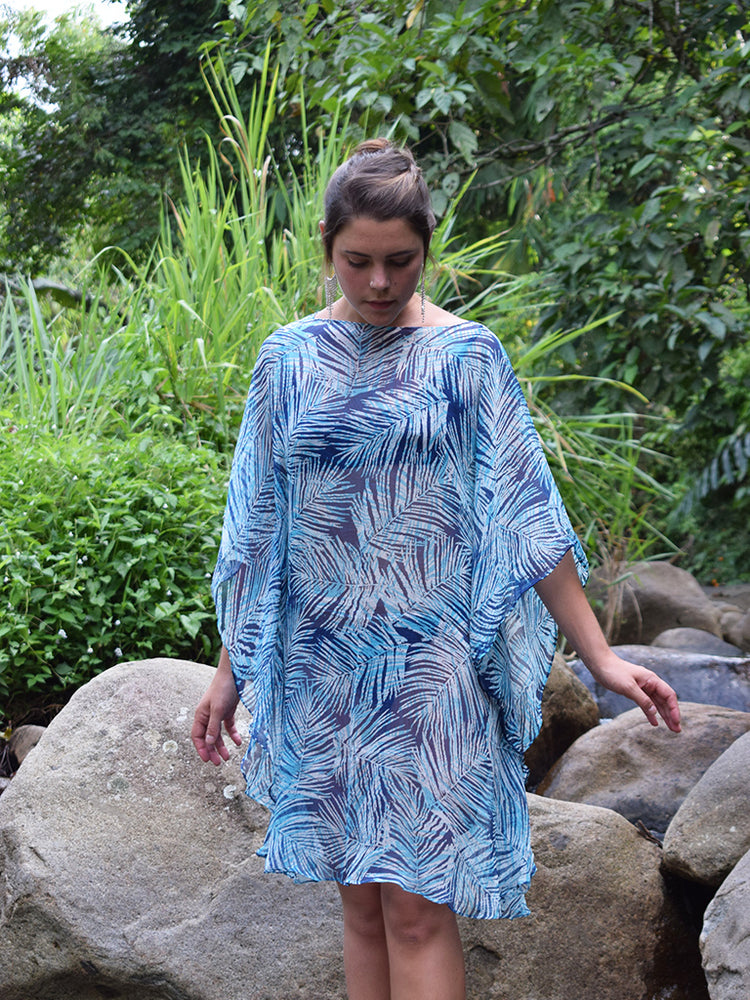 
                  
                    Crinkled Chiffon Midi Silk Kaftan
                  
                