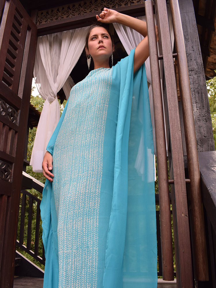 Chiffon Long Silk Kaftan