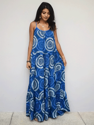 
                  
                    Matahari Blue Tiered Maxi Dress
                  
                