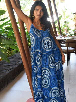 
                  
                    Matahari Blue Tiered Maxi Dress
                  
                