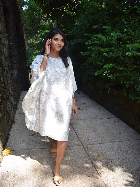 Silver cheap kaftan dress