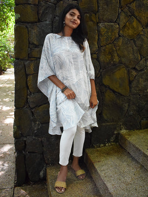 
                  
                    Paradiso Silver Midi Silk Kaftan
                  
                