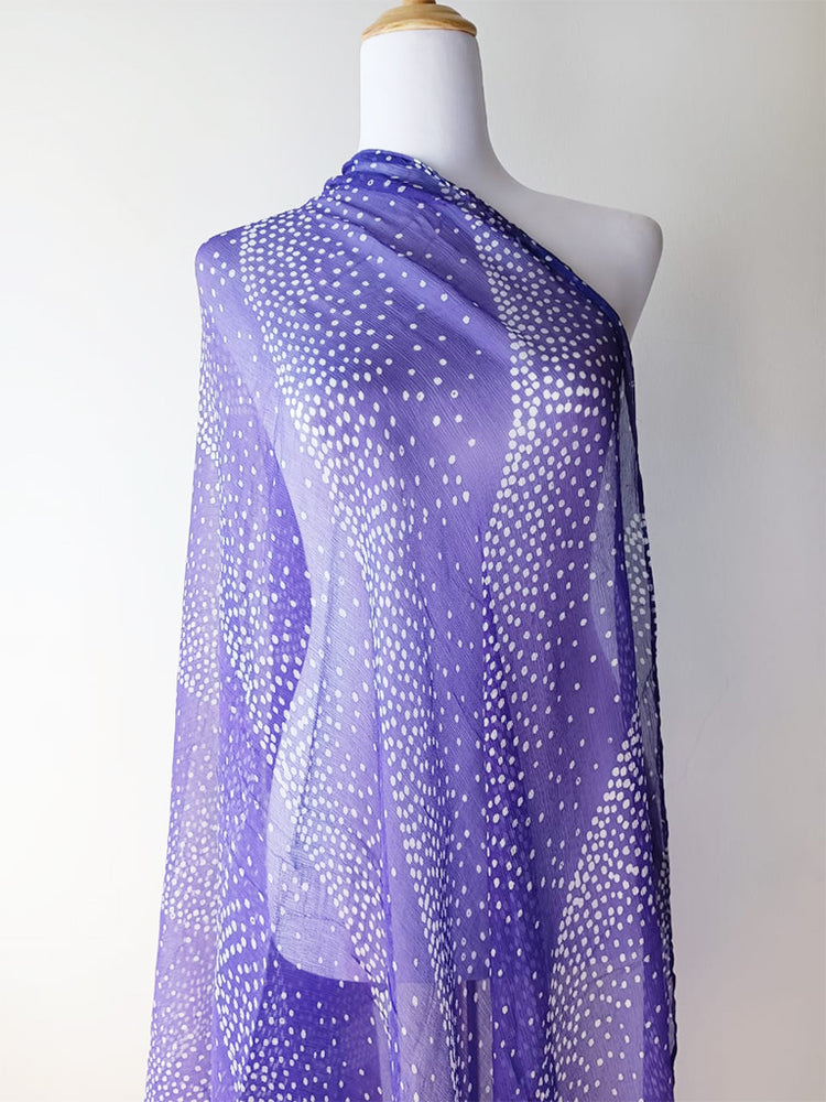 Stardust Chiffon Shawl - Purple